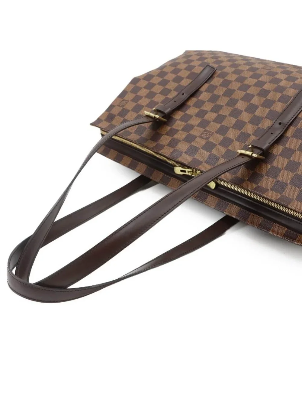 Louis Vuitton Damier Chelsea Tote Ebene Brown